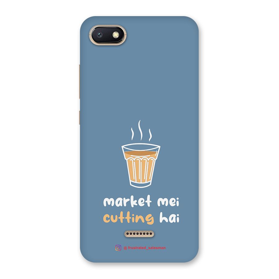 Market Mei Cutting Hai SteelBlue Back Case for Redmi 6A