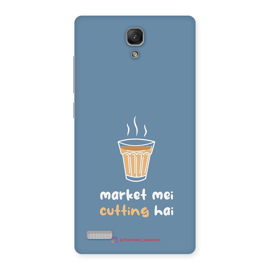 Market Mei Cutting Hai SteelBlue Back Case for Redmi Note Prime
