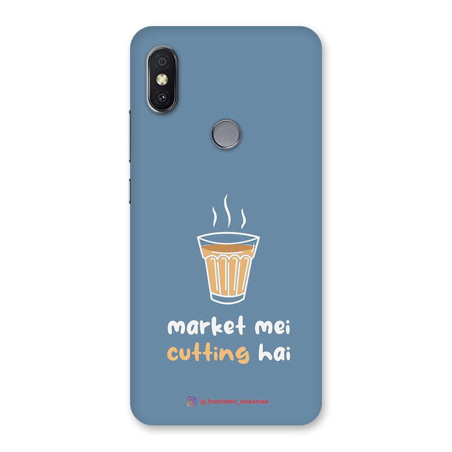 Market Mei Cutting Hai SteelBlue Back Case for Redmi Y2