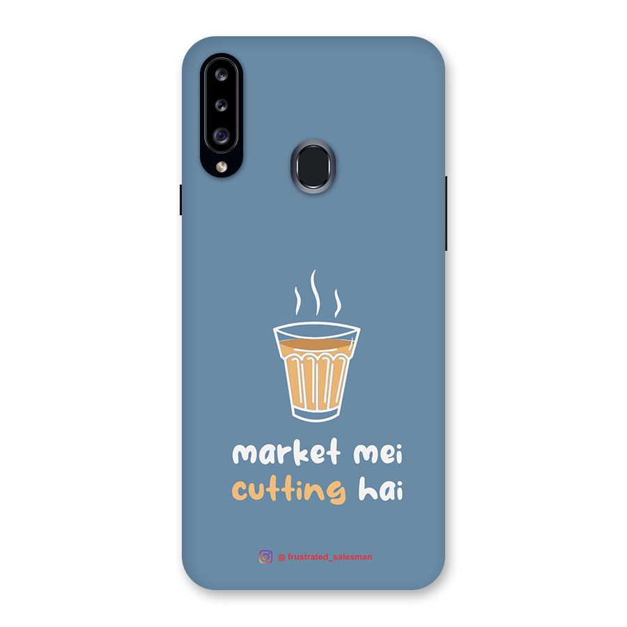 Market Mei Cutting Hai SteelBlue Back Case for Samsung Galaxy A20s