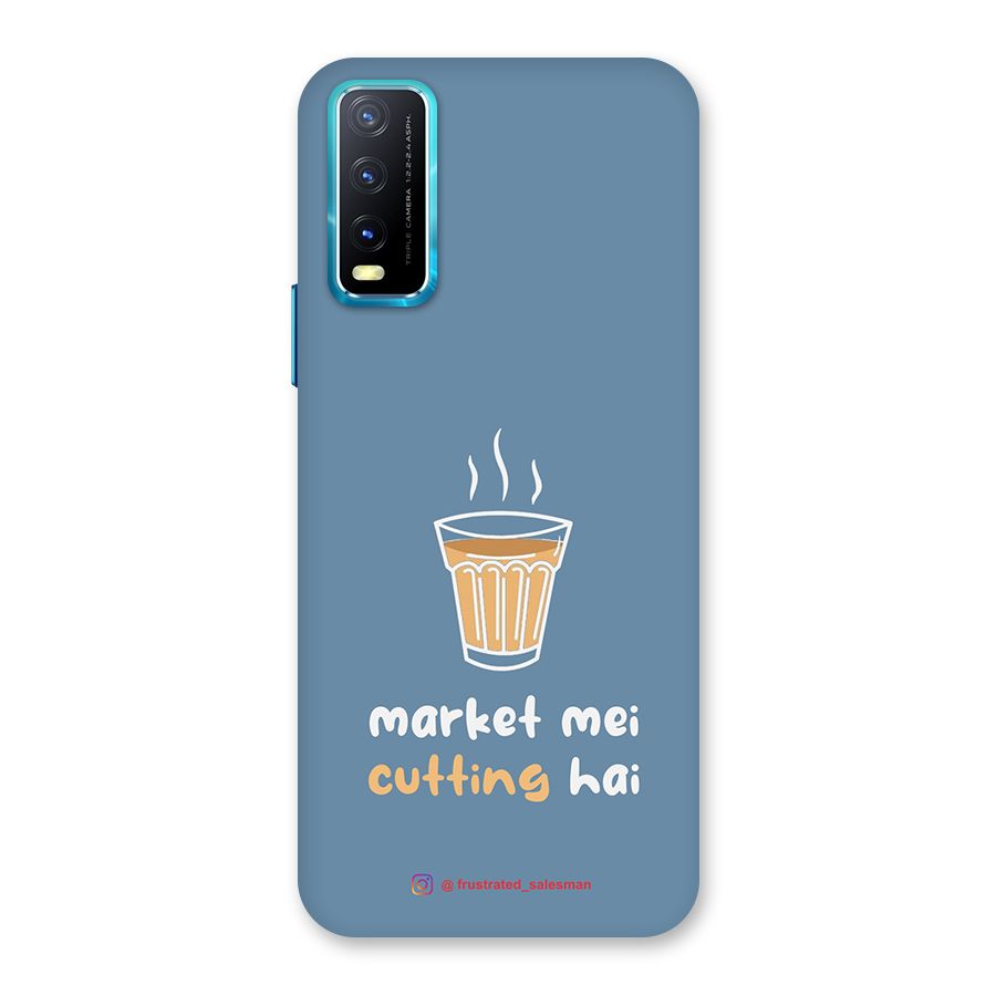 Market Mei Cutting Hai SteelBlue Back Case for Vivo Y20A