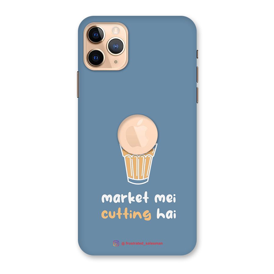 Market Mei Cutting Hai SteelBlue Back Case for iPhone 11 Pro Max Logo Cut