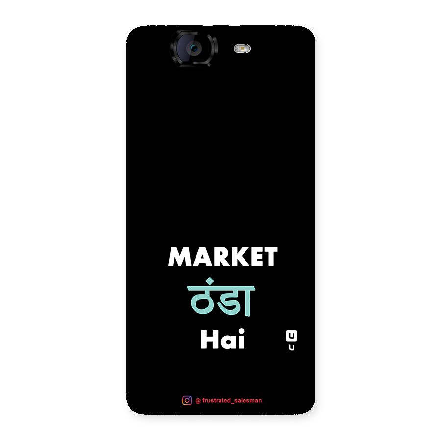 Market Thanda Hai Black Back Case for Canvas Knight A350
