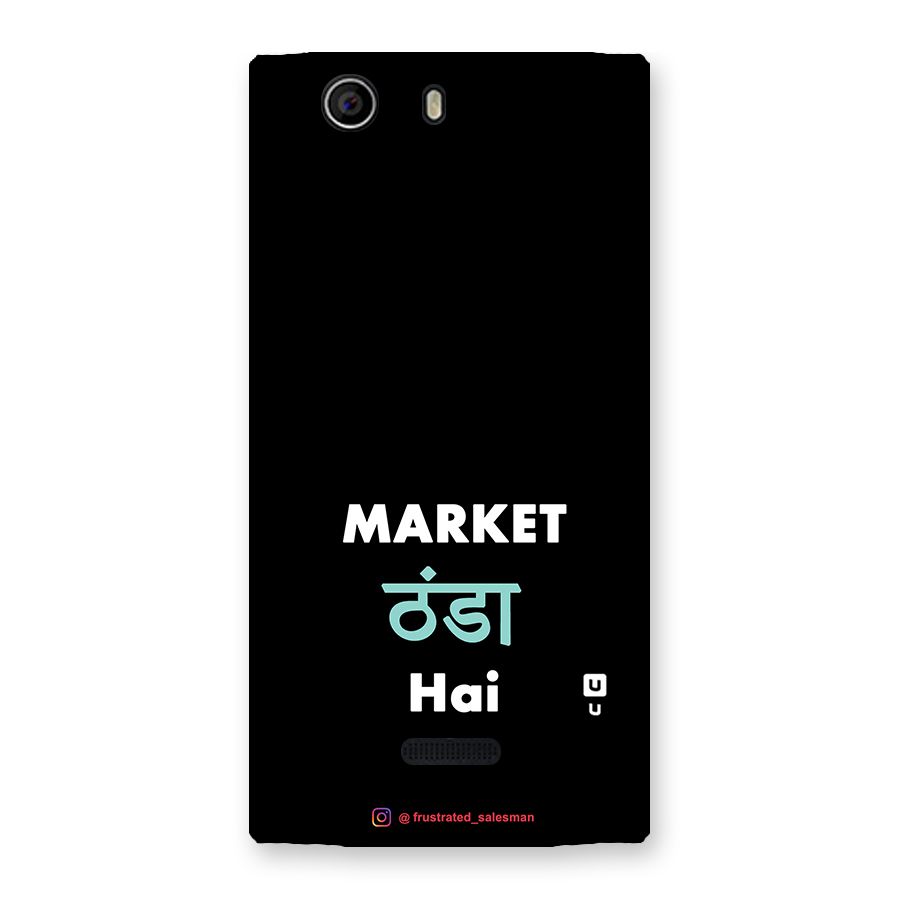 Market Thanda Hai Black Back Case for Canvas Nitro 2 E311