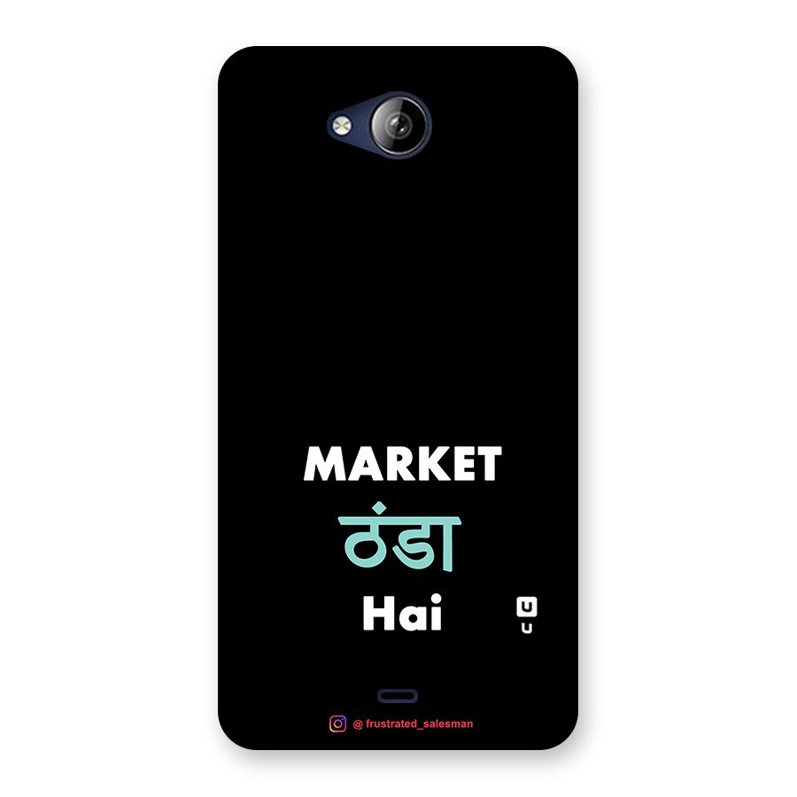 Market Thanda Hai Black Back Case for Canvas Play Q355
