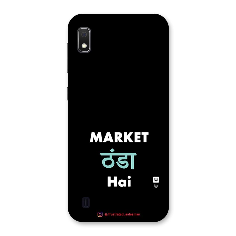 Market Thanda Hai Black Back Case for Galaxy A10