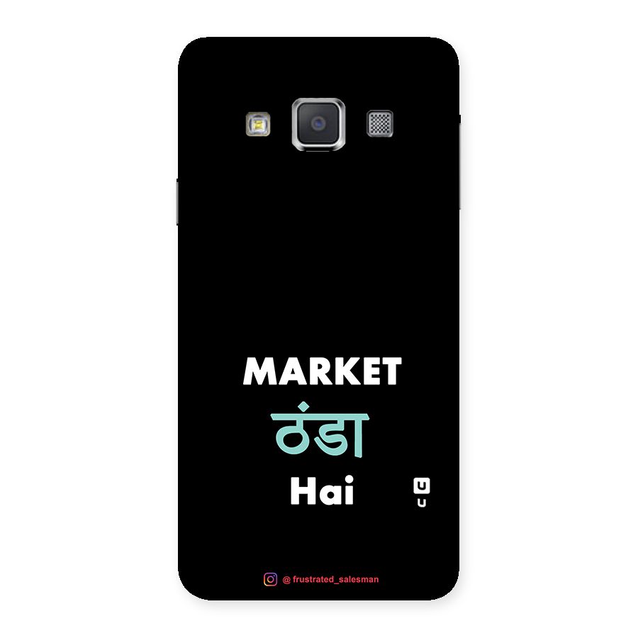 Market Thanda Hai Black Back Case for Galaxy A3