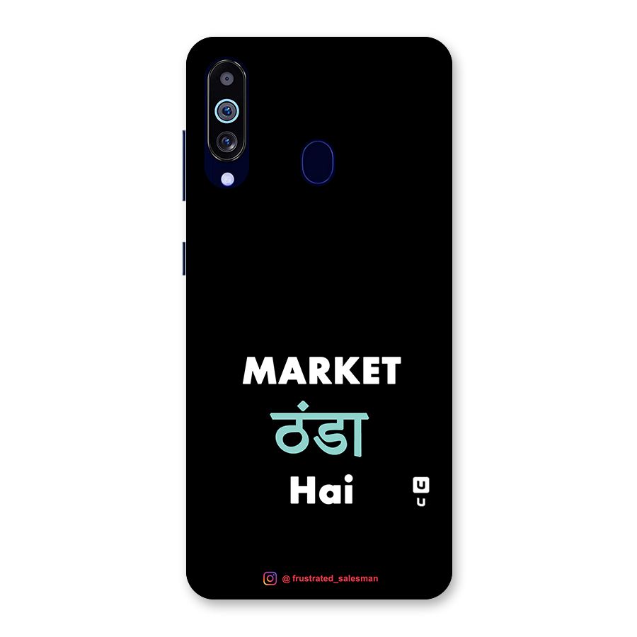 Market Thanda Hai Black Back Case for Galaxy A60