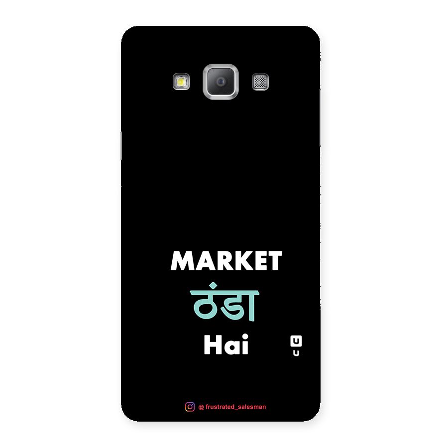 Market Thanda Hai Black Back Case for Galaxy A7
