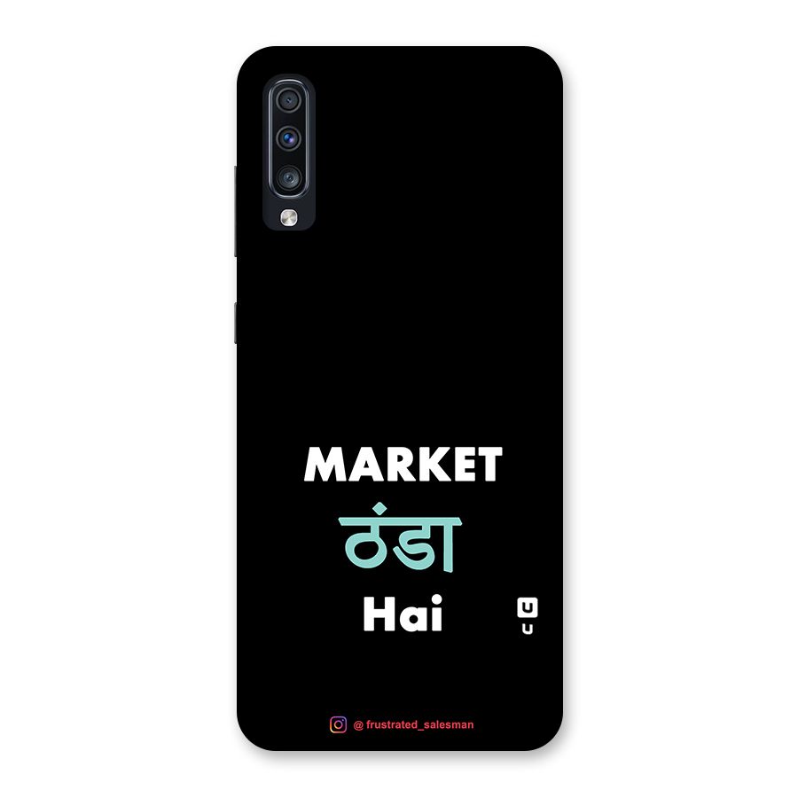 Market Thanda Hai Black Back Case for Galaxy A70