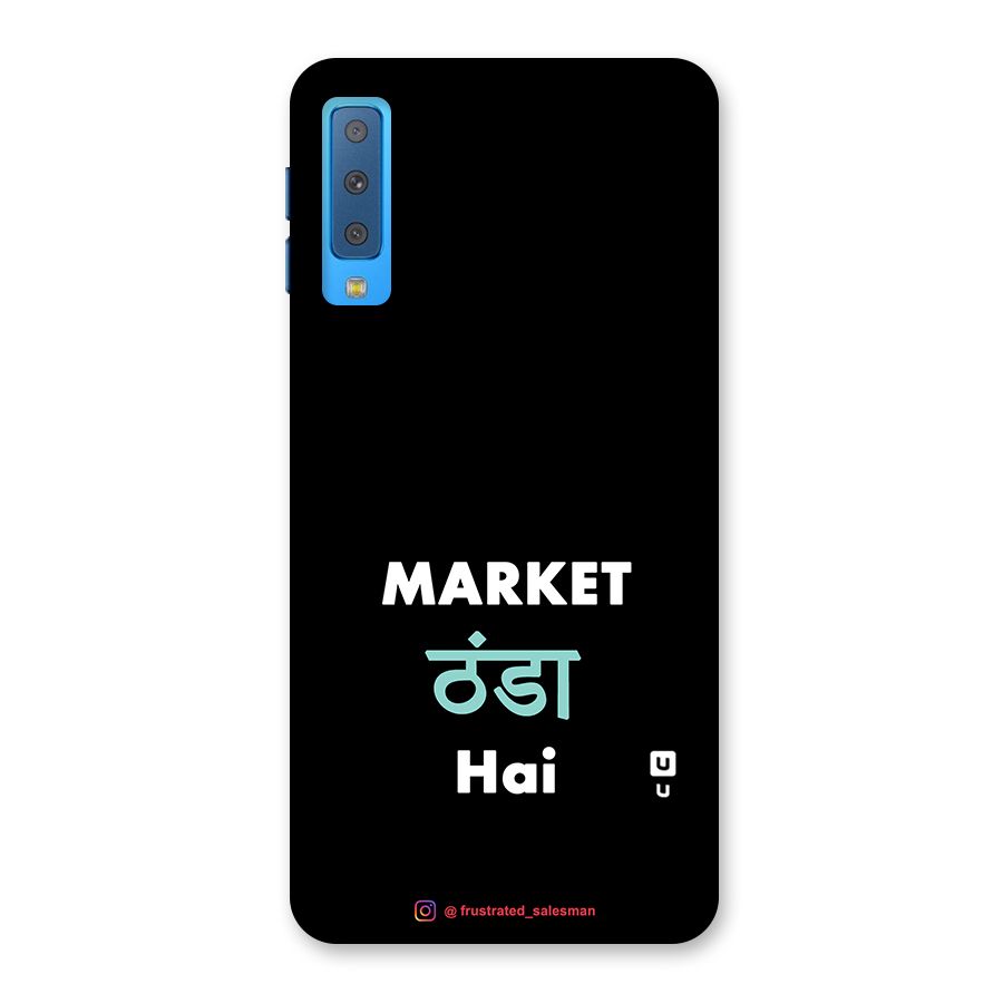Market Thanda Hai Black Back Case for Galaxy A7 (2018)