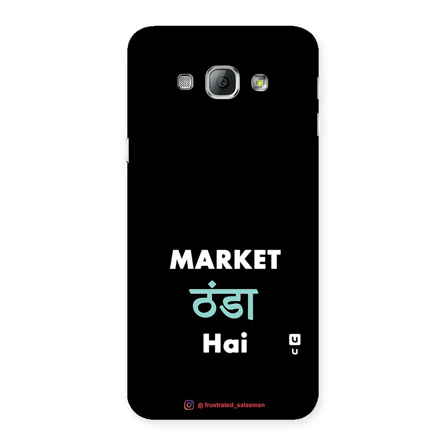 Market Thanda Hai Black Back Case for Galaxy A8