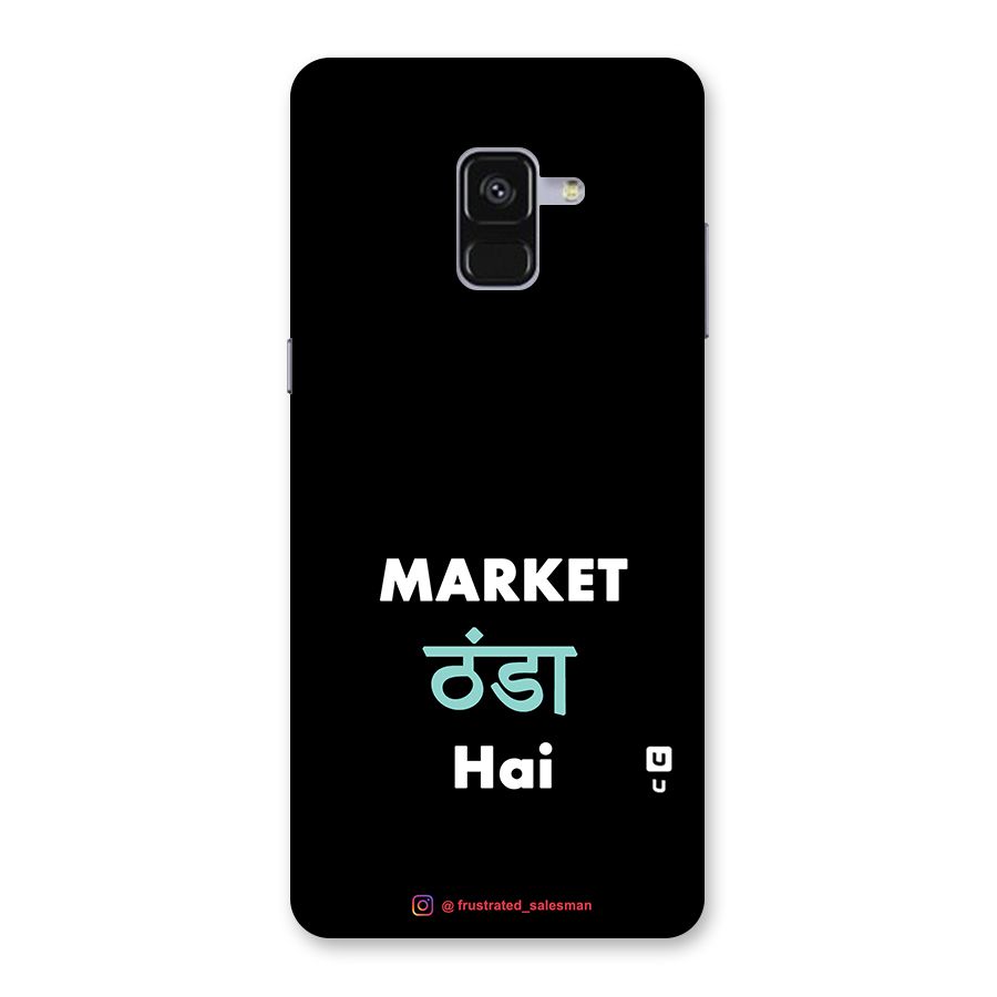 Market Thanda Hai Black Back Case for Galaxy A8 Plus