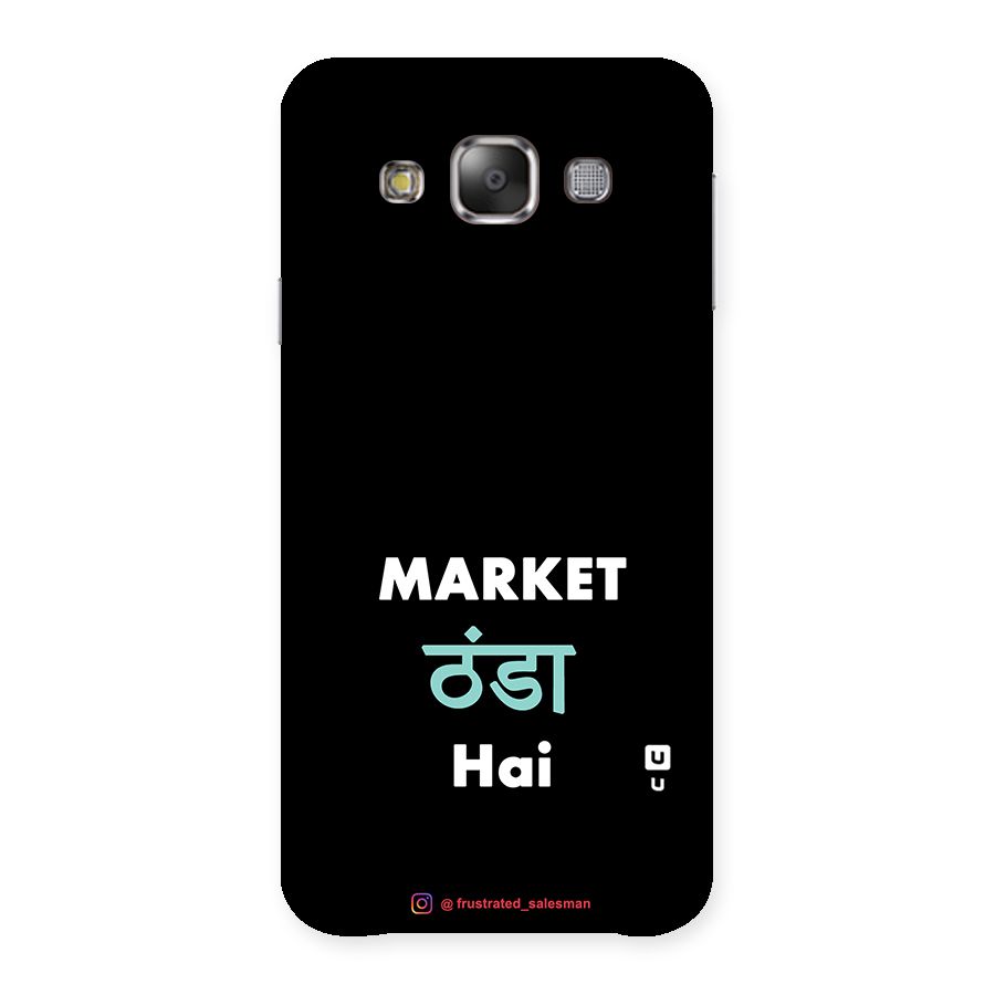 Market Thanda Hai Black Back Case for Galaxy E7