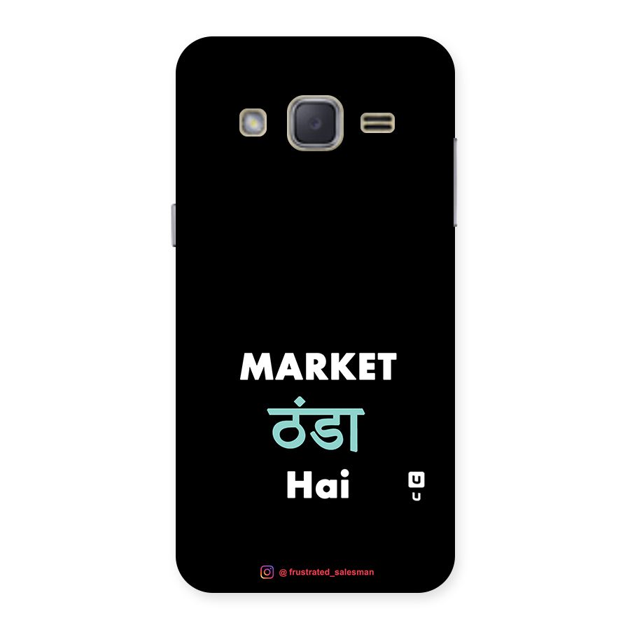Market Thanda Hai Black Back Case for Galaxy J2