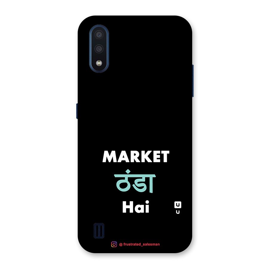 Market Thanda Hai Black Back Case for Galaxy M01
