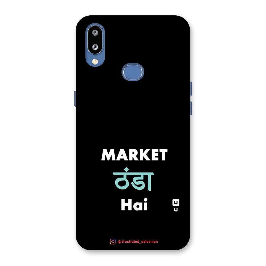 Market Thanda Hai Black Back Case for Galaxy M01s