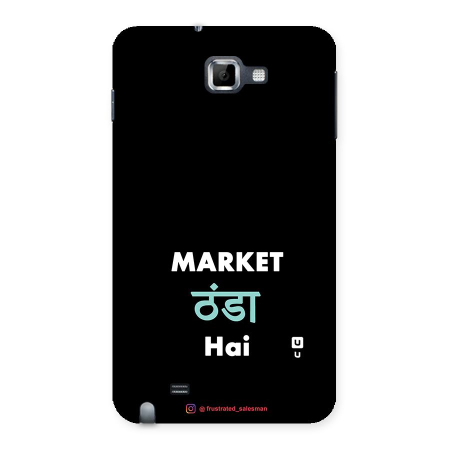 Market Thanda Hai Black Back Case for Galaxy Note