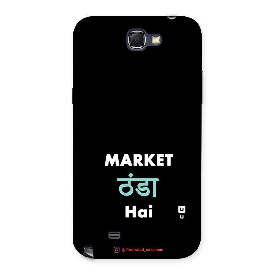 Market Thanda Hai Black Back Case for Galaxy Note 2