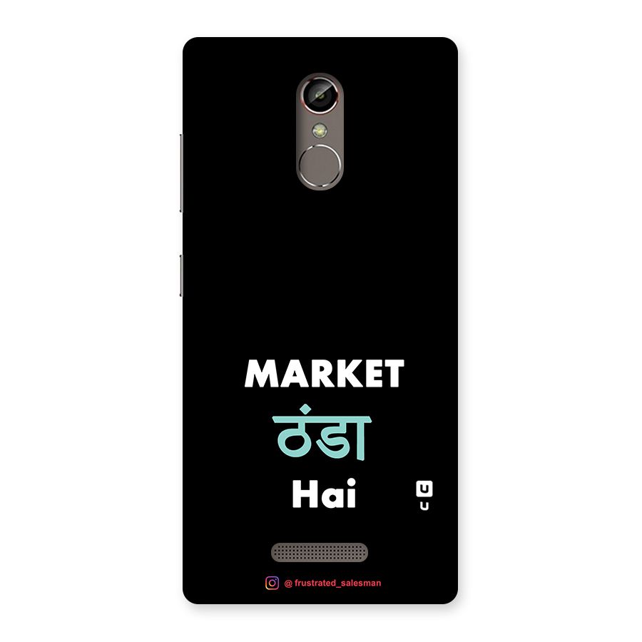 Market Thanda Hai Black Back Case for Gionee S6s