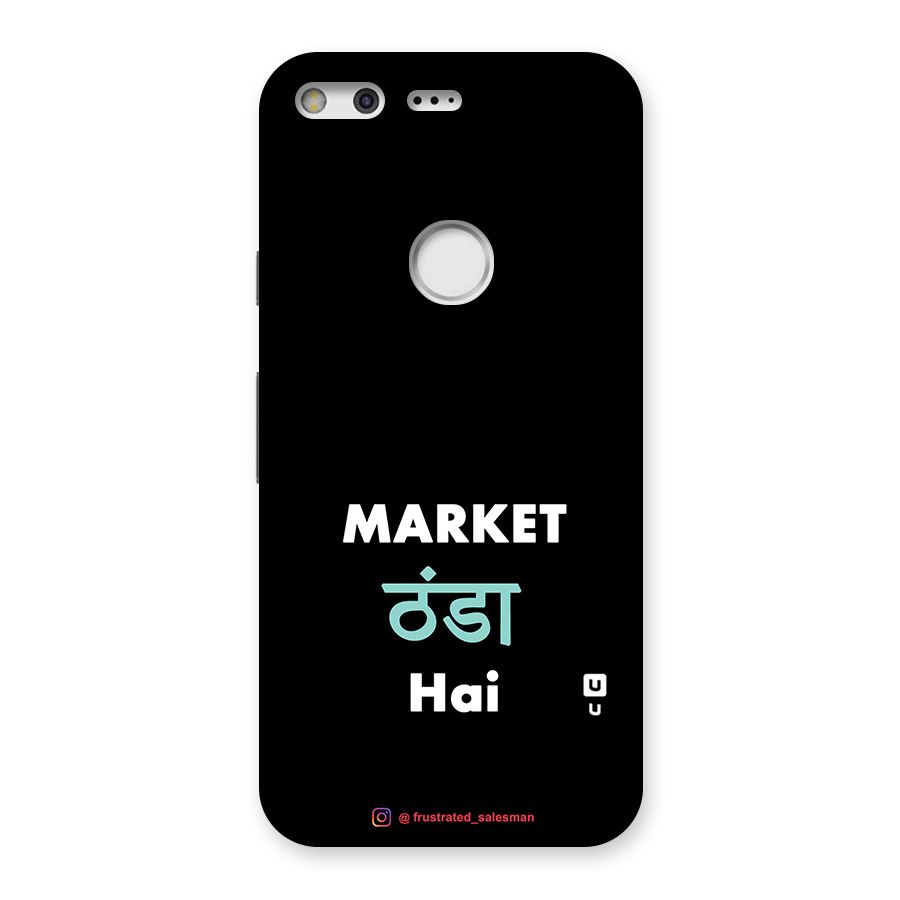 Market Thanda Hai Black Back Case for Google Pixel