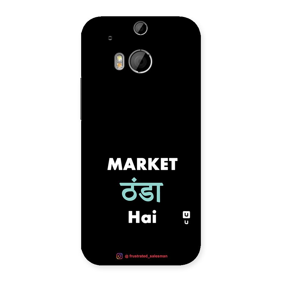 Market Thanda Hai Black Back Case for HTC One M8