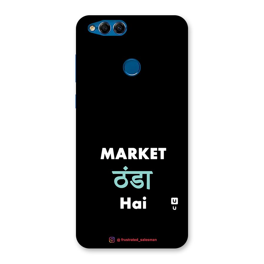 Market Thanda Hai Black Back Case for Honor 7X