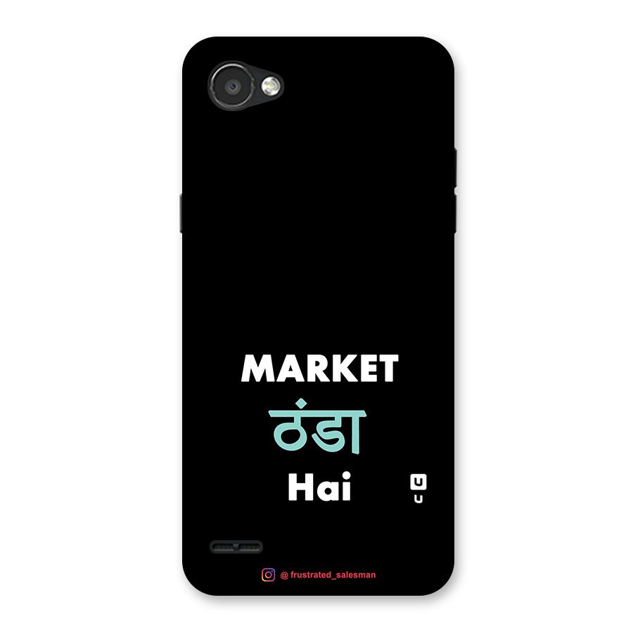 Market Thanda Hai Black Back Case for LG Q6