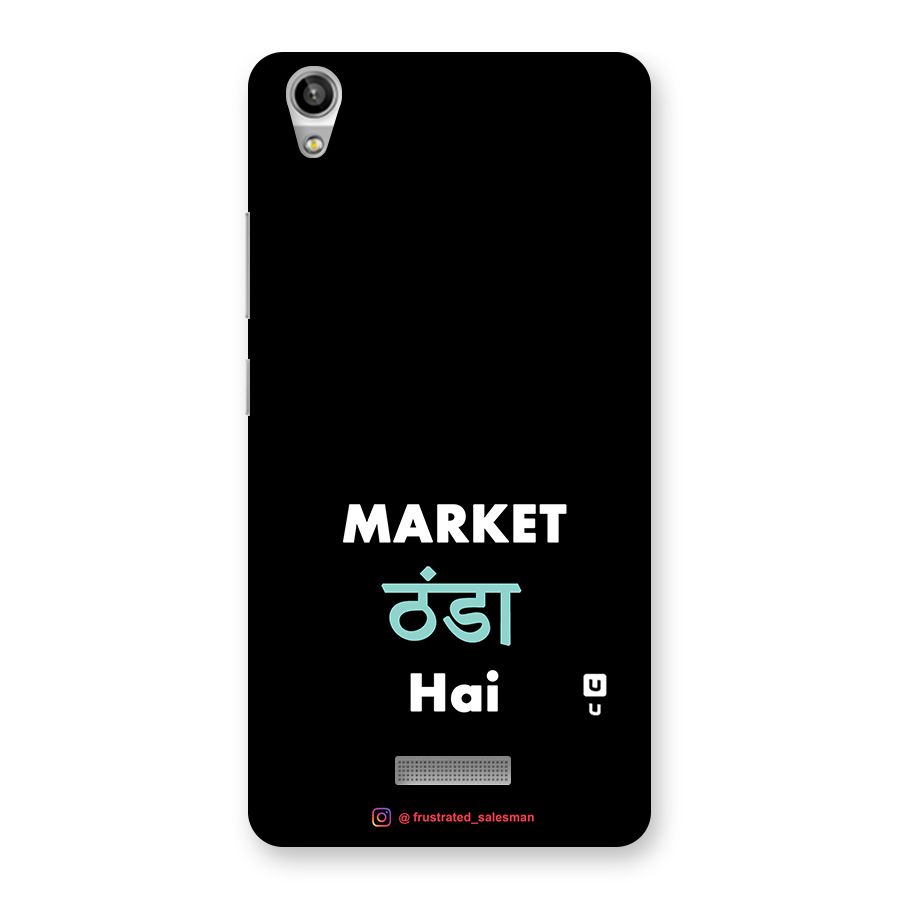 Market Thanda Hai Black Back Case for Lava-Pixel-V1
