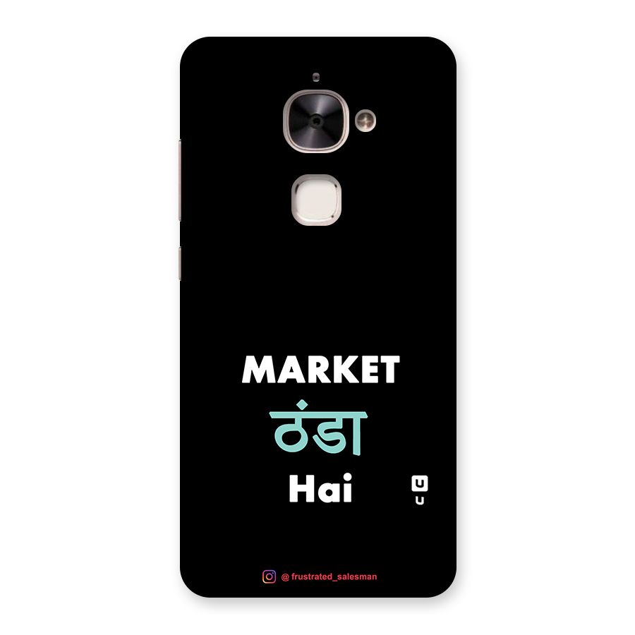 Market Thanda Hai Black Back Case for Le 2