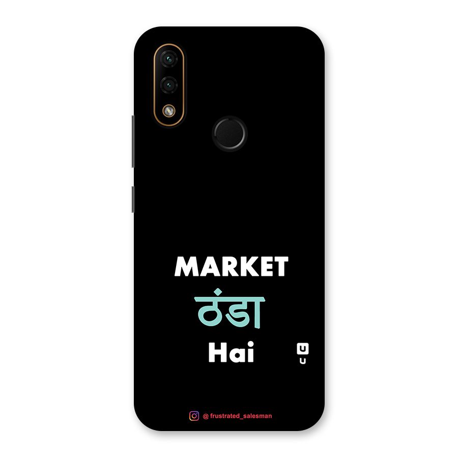 Market Thanda Hai Black Back Case for Lenovo A6 Note