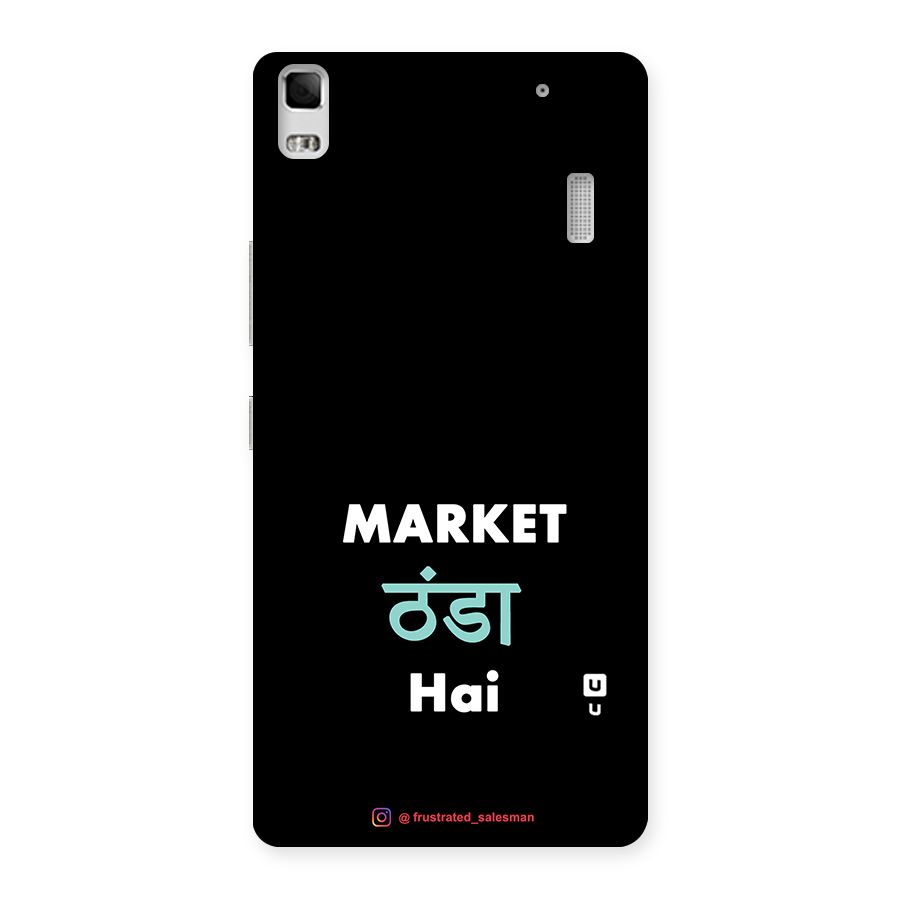 Market Thanda Hai Black Back Case for Lenovo A7000