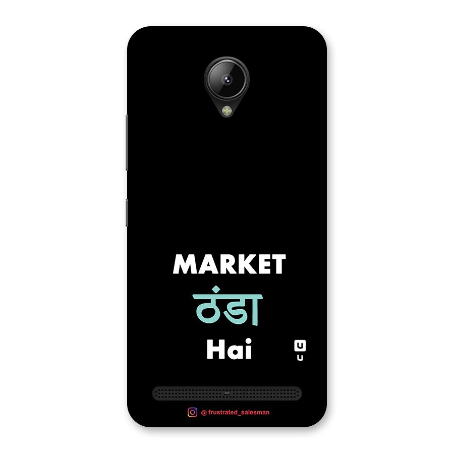 Market Thanda Hai Black Back Case for Lenovo C2