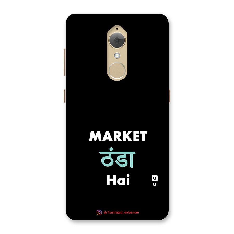 Market Thanda Hai Black Back Case for Lenovo K8