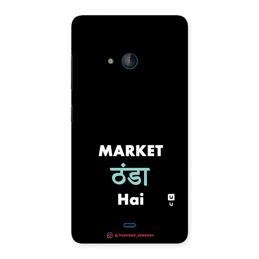 Market Thanda Hai Black Back Case for Lumia 540