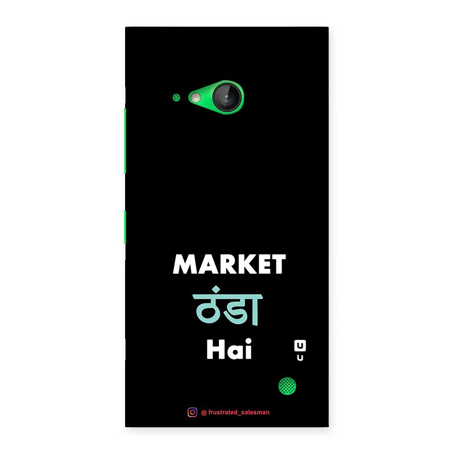 Market Thanda Hai Black Back Case for Lumia 730