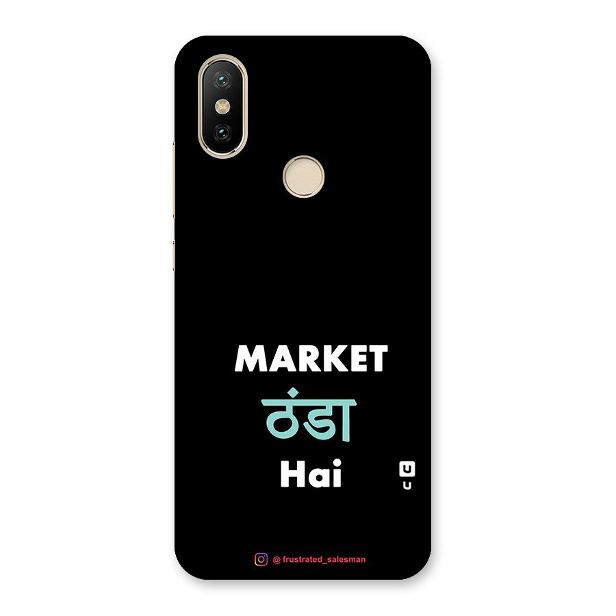 Market Thanda Hai Black Back Case for Mi A2