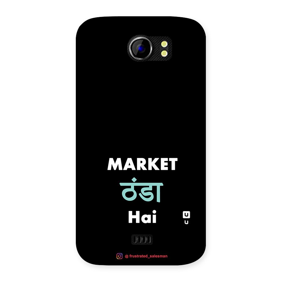 Market Thanda Hai Black Back Case for Micromax Canvas 2 A110