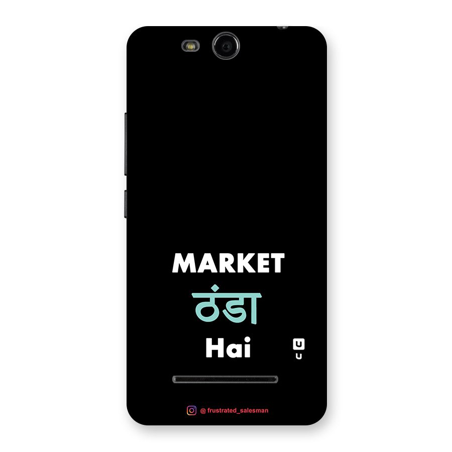 Market Thanda Hai Black Back Case for Micromax Canvas Juice 3 Q392