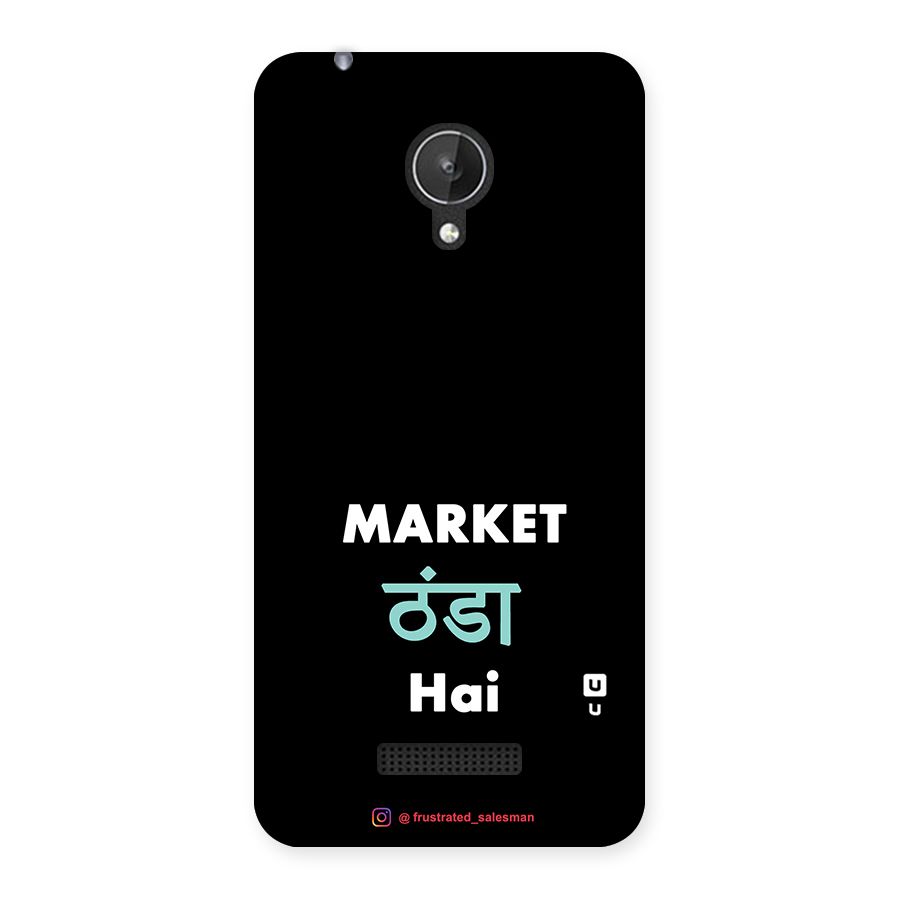 Market Thanda Hai Black Back Case for Micromax Canvas Spark Q380