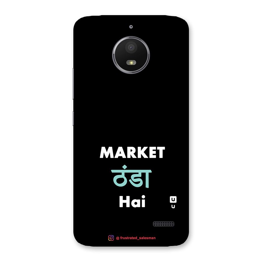 Market Thanda Hai Black Back Case for Moto E4