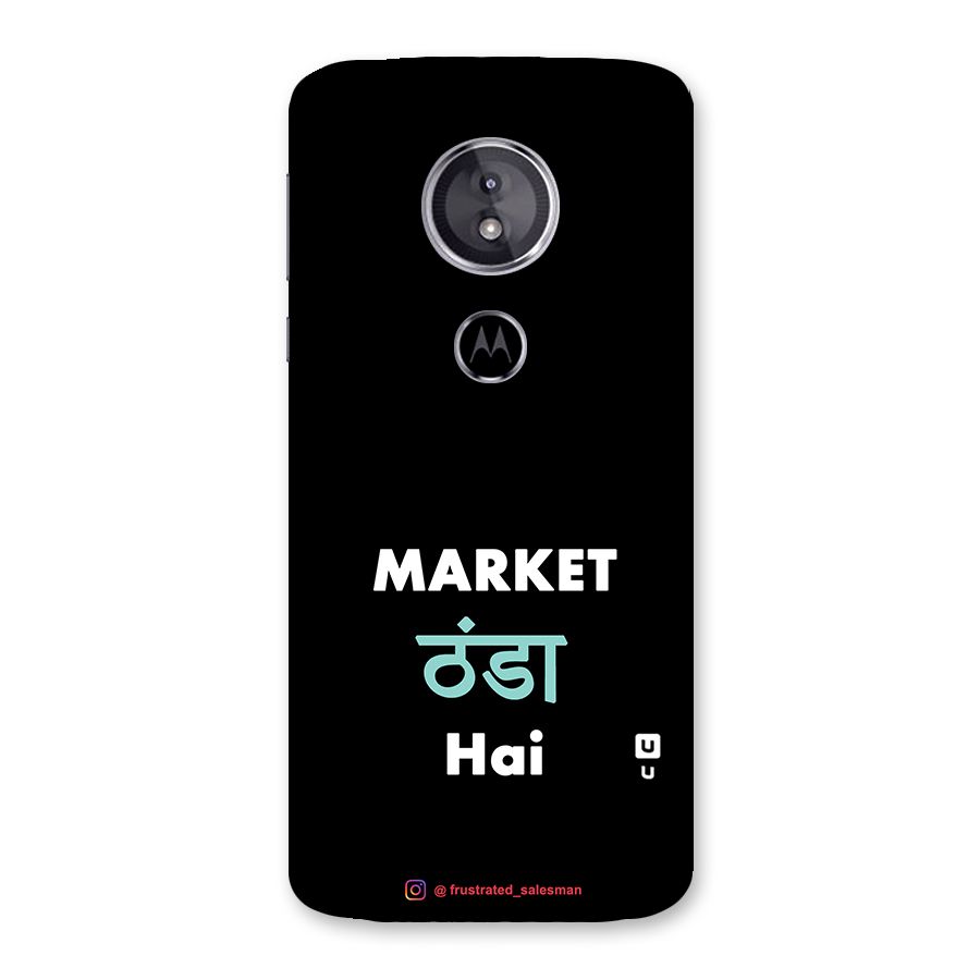 Market Thanda Hai Black Back Case for Moto E5