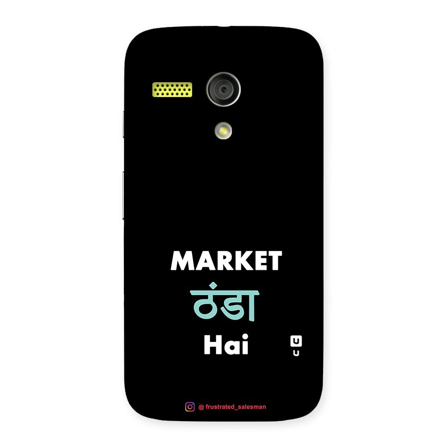 Market Thanda Hai Black Back Case for Moto G