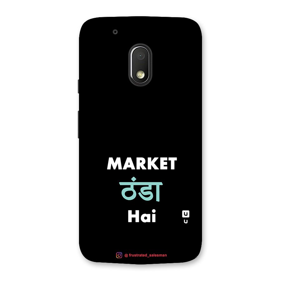 Market Thanda Hai Black Back Case for Moto G4 Play