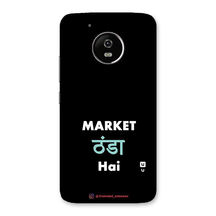 Market Thanda Hai Black Back Case for Moto G5