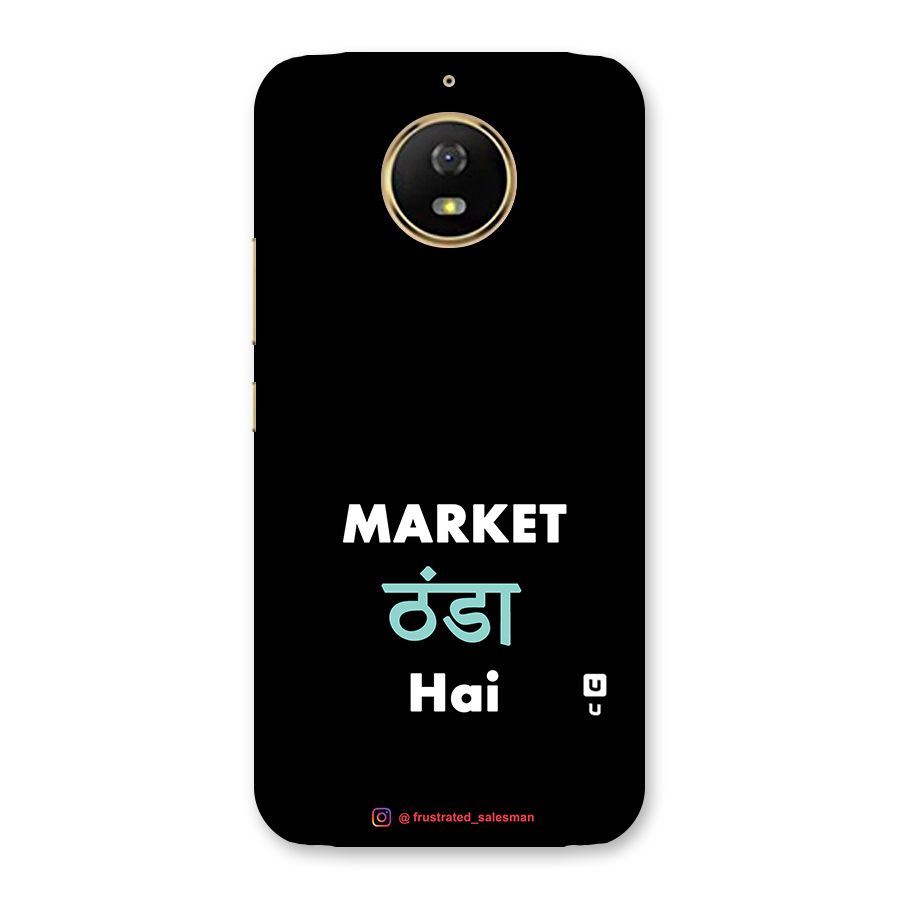Market Thanda Hai Black Back Case for Moto G5s