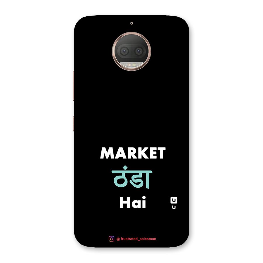 Market Thanda Hai Black Back Case for Moto G5s Plus