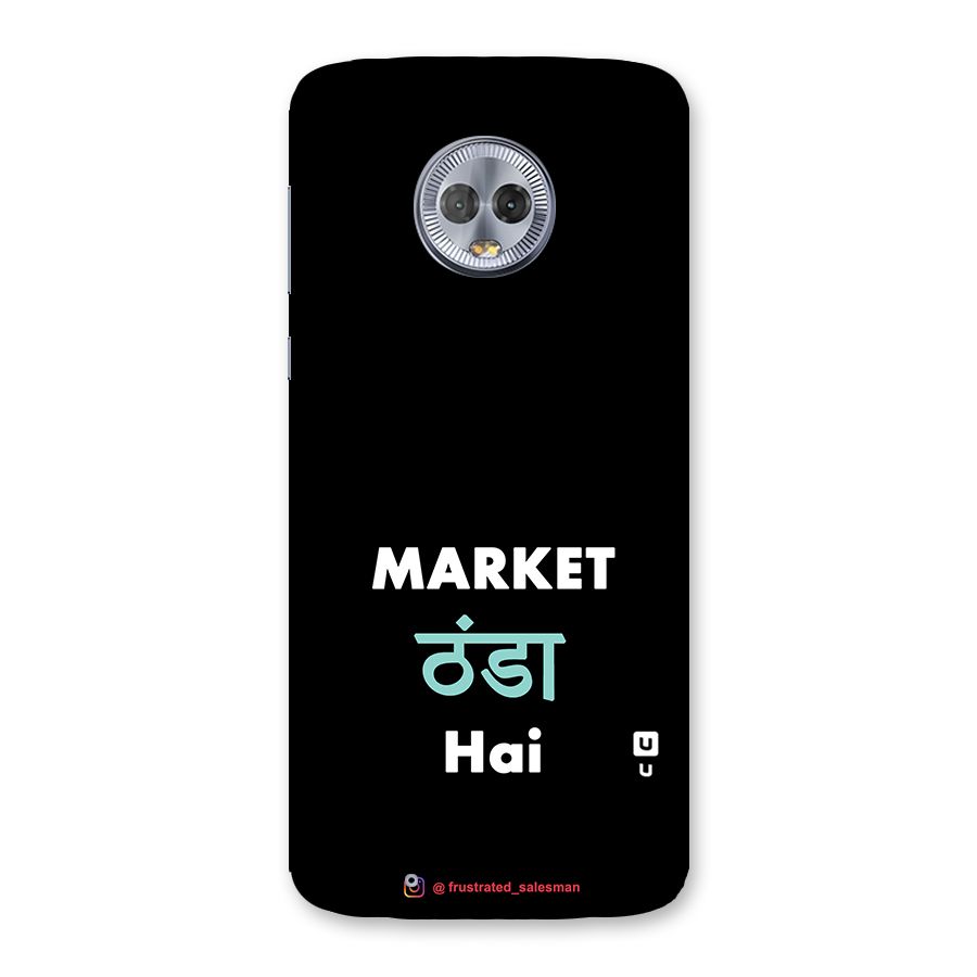 Market Thanda Hai Black Back Case for Moto G6