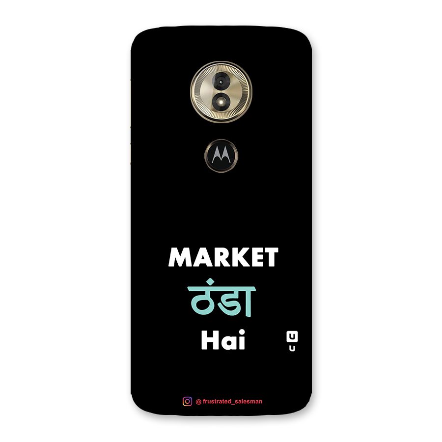 Market Thanda Hai Black Back Case for Moto G6 Play