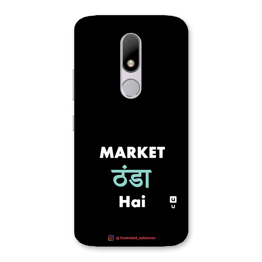 Market Thanda Hai Black Back Case for Moto M